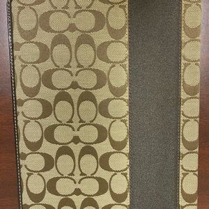 Coach Signature Stripe IPad Case F61761